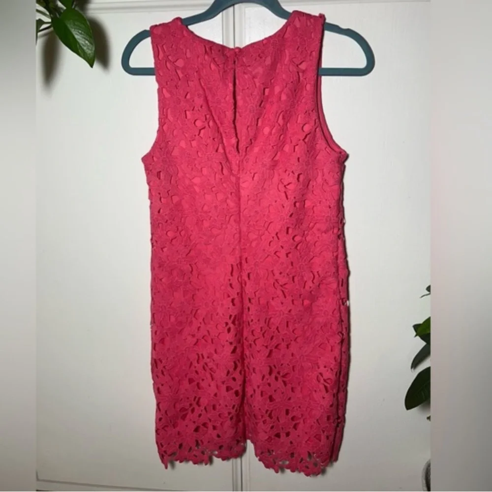 Jessica Simpson Dress in Pink with Crochet Lace Sleeveless Womens Size 4 - Picture 2 of 8
